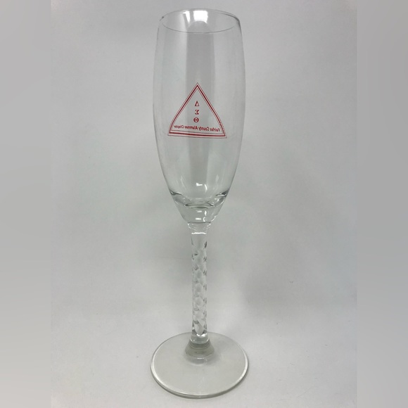 Delta Sigma Theta Sorority Wine Glass Fairfax County Alumnae Chapter Red Logo - Picture 4 of 7